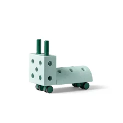 Modu Tiny Ride, Foam Activity Toy, 10 Pieces - Ocean Mint/Forest Green
