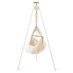 Moonboon Classic Bundle: Cradle Hammock with Connect Classic Motor and Stand - Nature