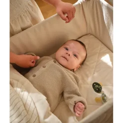 Moonboon Cradle with Foam Mattress 40 x 80 cm, Nature