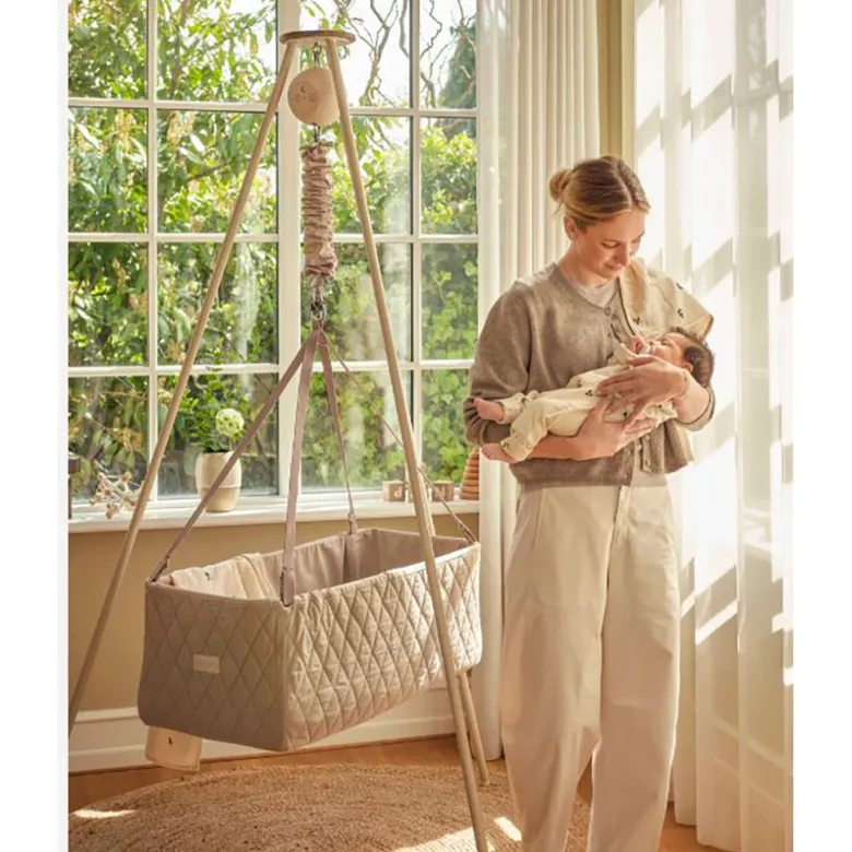 Moonboon Tripod, Stand for Cradle or Hammock Cradle - Cream White