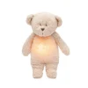 Moonie 2.0, Organic Humming Bear with Pink Noise and Lamp - Rose