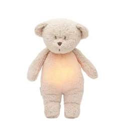 Moonie 2.0, Organic Humming Bear with Pink Noise and Lamp - Sand