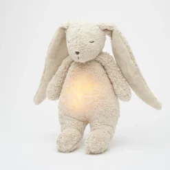 Moonie 2.0, Organic Humming Bunny with Pink Noise and Lamp - Sand