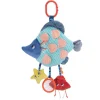Moulin Roty Activity Plush Toy, Blue Fish - 40 cm