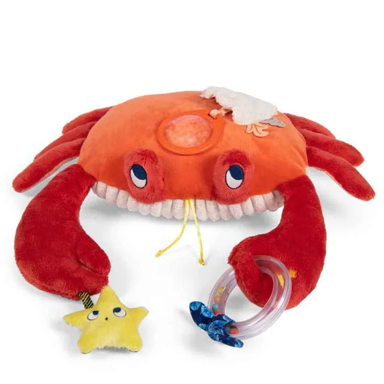 Moulin Roty Activity Plush Toy, Crab – 34 cm