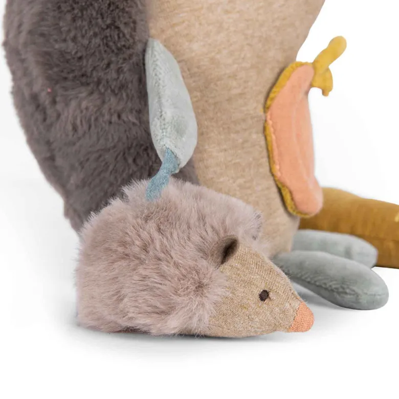 Moulin Roty Activity Rattle, Hedgehog - Trois Petits Lapins