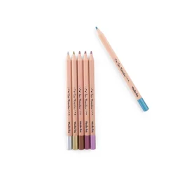 Moulin Roty Colored Pencils 6 pcs, Metallic - Les Rosalies