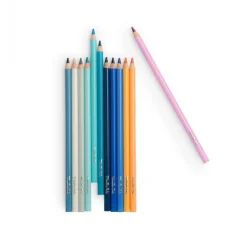 Moulin Roty Colored Pencils, Set of 12, Sky - Le Jardin du Moulin