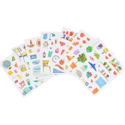 Moulin Roty Coloring and Sticker Book, Wood