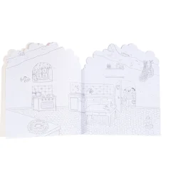 Moulin Roty Coloring and Sticker Book, Wood