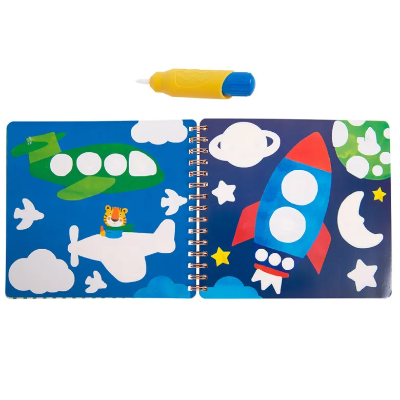 Moulin Roty, Coloring Book - Paint with Water - From 18 months
