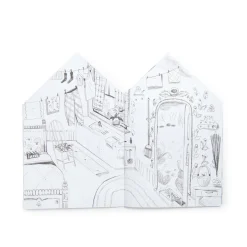 Moulin Roty Coloring Book with 150 Stickers, Les Minouchkas