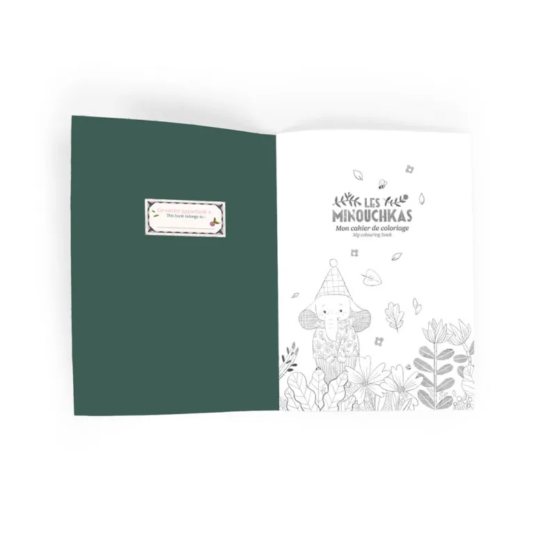 Moulin Roty Coloring Book – 36 Pages, Les Minouchkas
