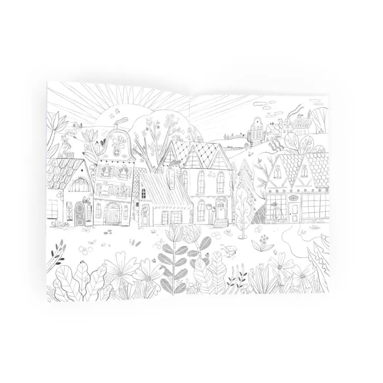 Moulin Roty Coloring Book – 36 Pages, Les Minouchkas