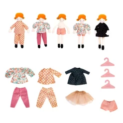 Moulin Roty dukke, Den lille Pariserkuffert med kludedukke og tøj