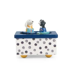 Moulin Roty, Musical Box, Rotating Animals - Puce & Pilou