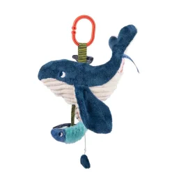 Moulin Roty Musical Plush Toy, Whale – 29 cm