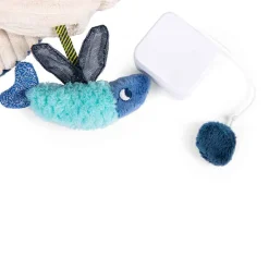 Moulin Roty Musical Plush Toy, Whale – 29 cm