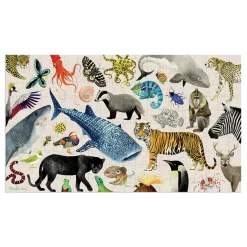 Moulin Roty, 200-Piece Puzzle - Animals of the World