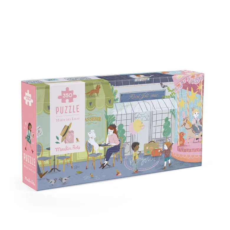 Moulin Roty 350-Piece Puzzle, A Little Street in Paris – Les Parisiennes