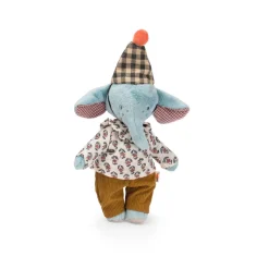 Moulin Roty Plush Toy, Elephant 25cm - Pablo Les Minouchkas