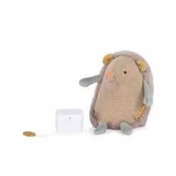 Moulin Roty Plush Toy with Musical Pull, Hedgehog - 19 cm