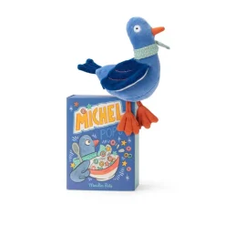 Moulin Roty Plush Toy with Rattle - Pigeon Michel