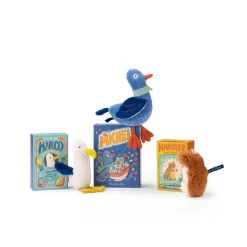 Moulin Roty Plush Toy with Rattle - Seagull Marco