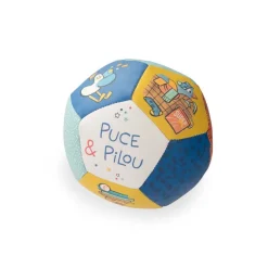 Moulin Roty Soft Ball 10 cm, Puce & Pilou