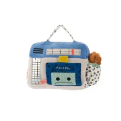 Moulin Roty Soft Toy with Wind-up Music, Radio 22 cm – Puce & Pilou