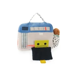 Moulin Roty Soft Toy with Wind-up Music, Radio 22 cm – Puce & Pilou