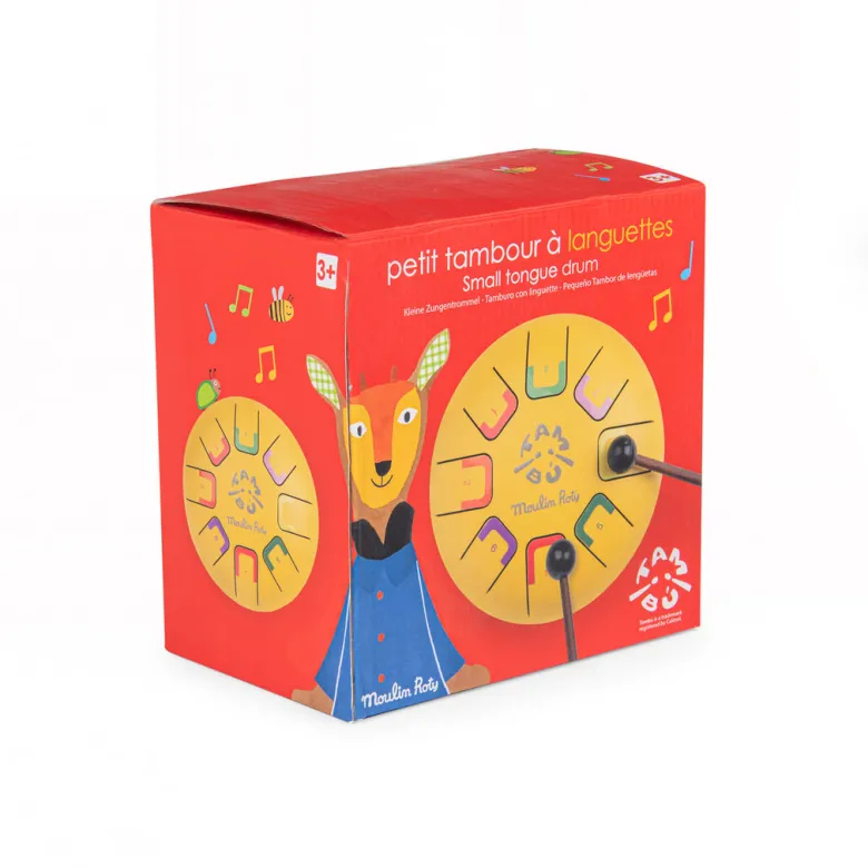 Moulin Roty Tongue Drum, Small Yellow - Les Popipop