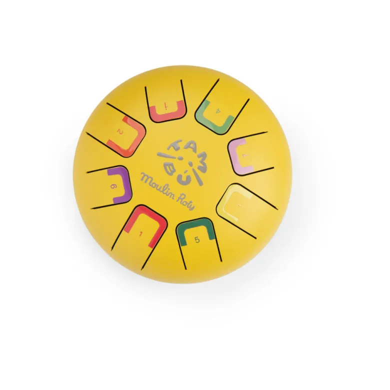 Moulin Roty Tongue Drum, Small Yellow - Les Popipop