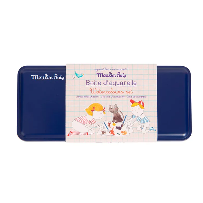Moulin Roty Watercolour Paint Set, 24 Colours