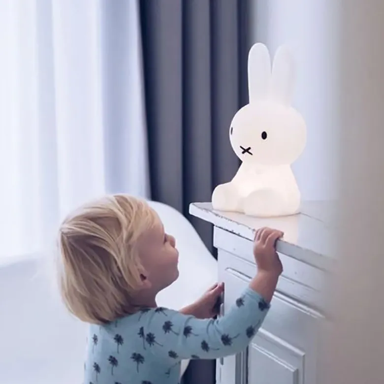 Mr Maria Miffy First Light, Night Lamp for Children, 30 cm - Bunny Lamp in Soft Silicone