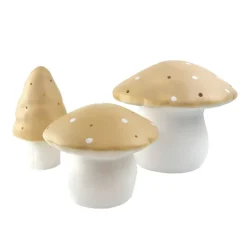 Mushroom Lamp, Large Toadstool - Mocha
