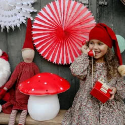 Mushroom Lamp, Large Toadstool - Red