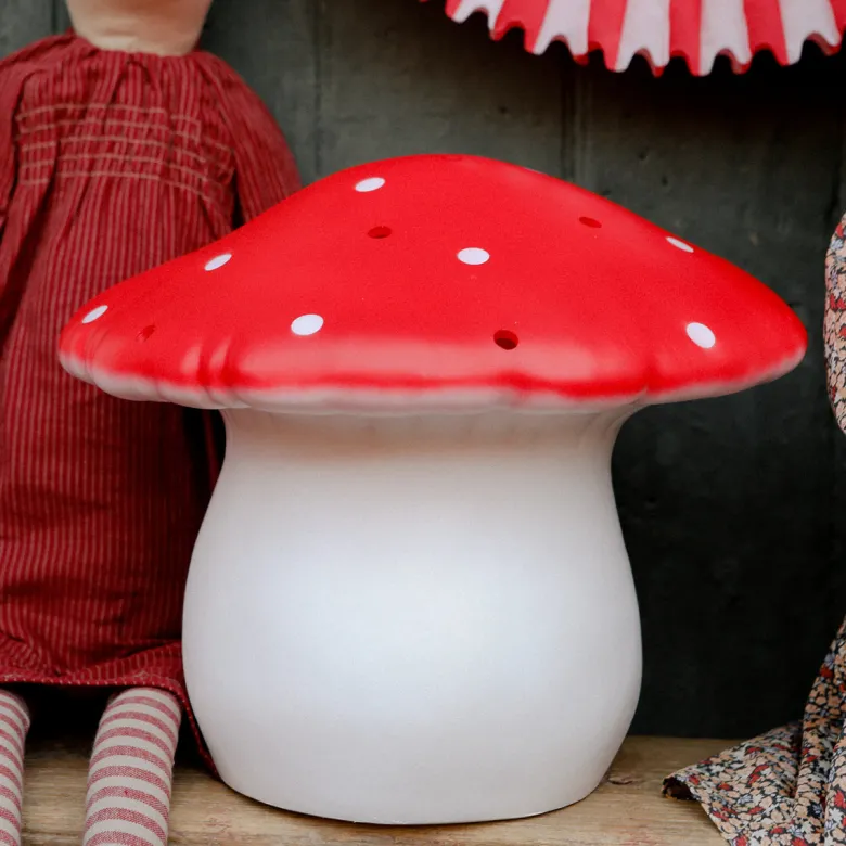 Mushroom Lamp, Large Toadstool - Red