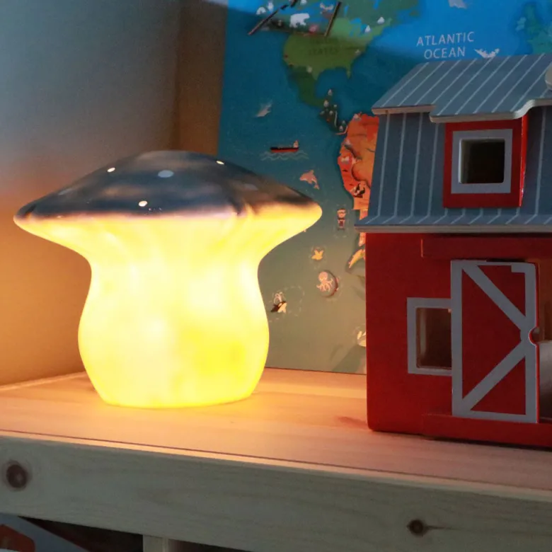Mushroom Lamp, Medium Toadstool - Jeans