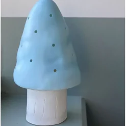Mushroom Lamp, Small Mushroom - Light Blue