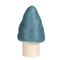 Mushroom Lamp, Small Toadstool with LED Light - Denim
