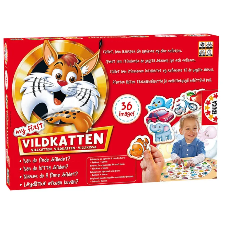 My First Vildkatten Board Game, 36 Pieces