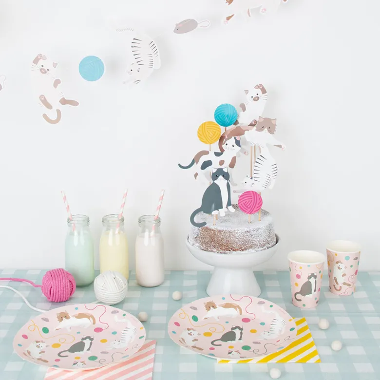 My Little Day Balloons, Printed Balloons, Pack of 5, Cat Design