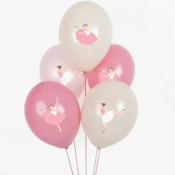 My Little Day Balloons, Printed Balloons, Set of 5 Ballerina