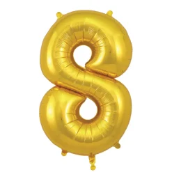 My Little Day, Giant Foil Number Balloon, Gold - 0-9