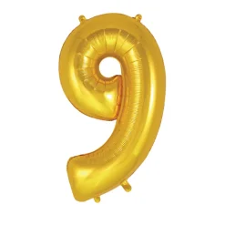 My Little Day, Giant Foil Number Balloon, Gold - 0-9