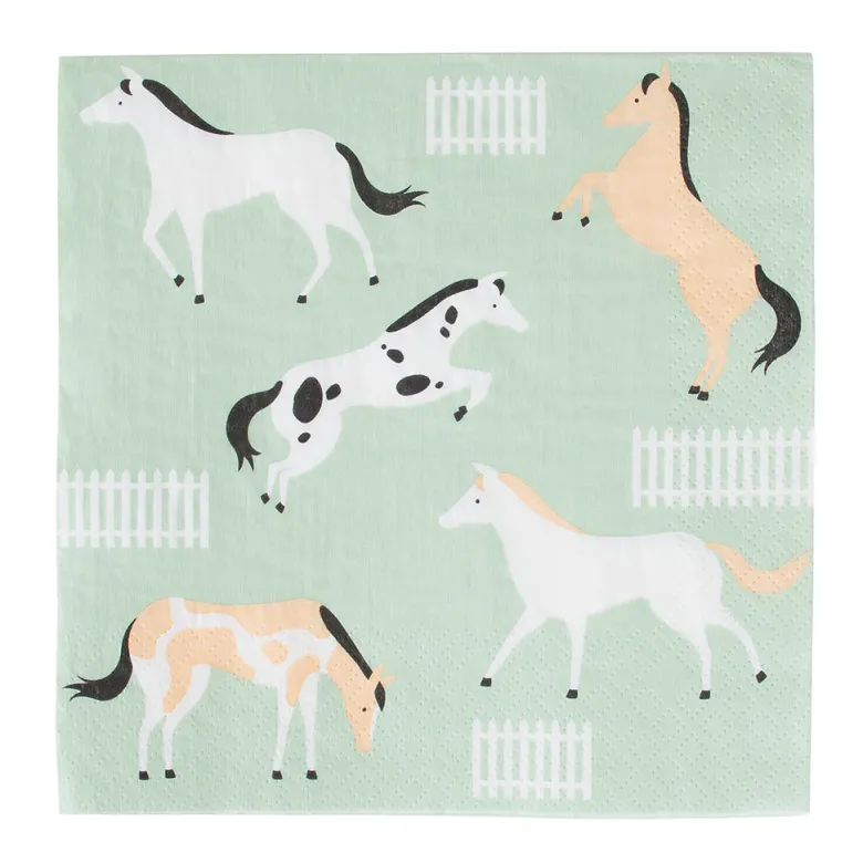 My Little Day Napkins, Set of 20 – Horse Design