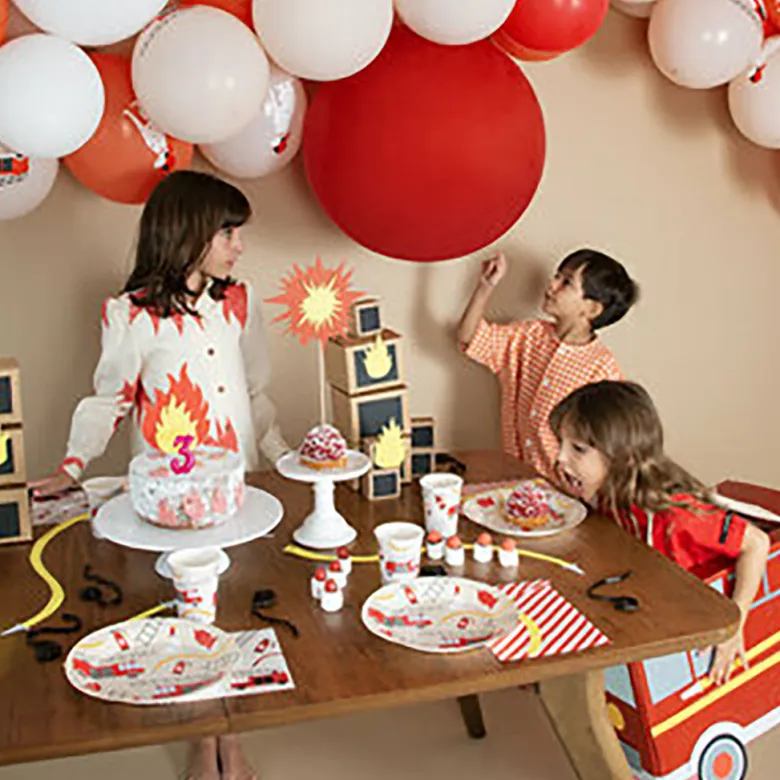 My Little Day Paper Cups, Firefighter Theme - Set of 8