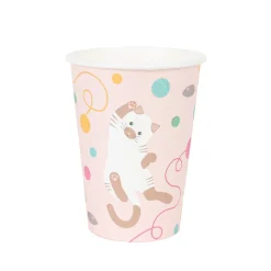 My Little Day Paper Cups, Set of 8 - Cat Theme