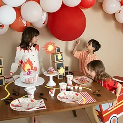 My Little Day Paper Plates, Firefighter - Set of 8